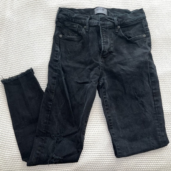Agolde crop black jeans 27 4 - Picture 2 of 5